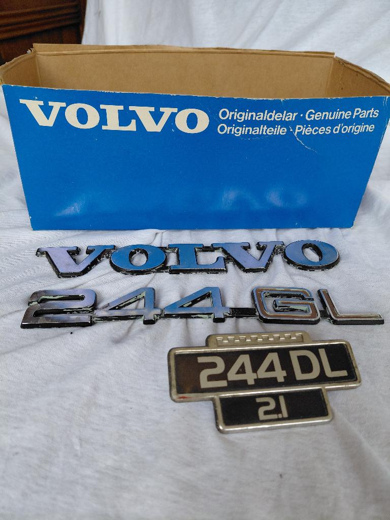 Volvo Letters Embleem 244 DL 244 GL Vintage, Ophalen of Verzenden