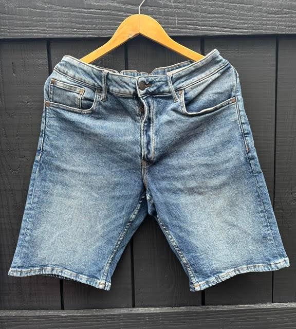 ***We Fashion*** Blue Ridge denim bermuda heren W33/L33, Kleding | Heren, Spijkerbroeken en Jeans, Blauw, Ophalen of Verzenden
