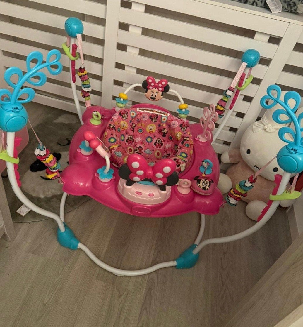 Minnie Mouse Baby Jumper/Activity Center, Ophalen, Zo goed als nieuw, Overige typen, Met geluid
