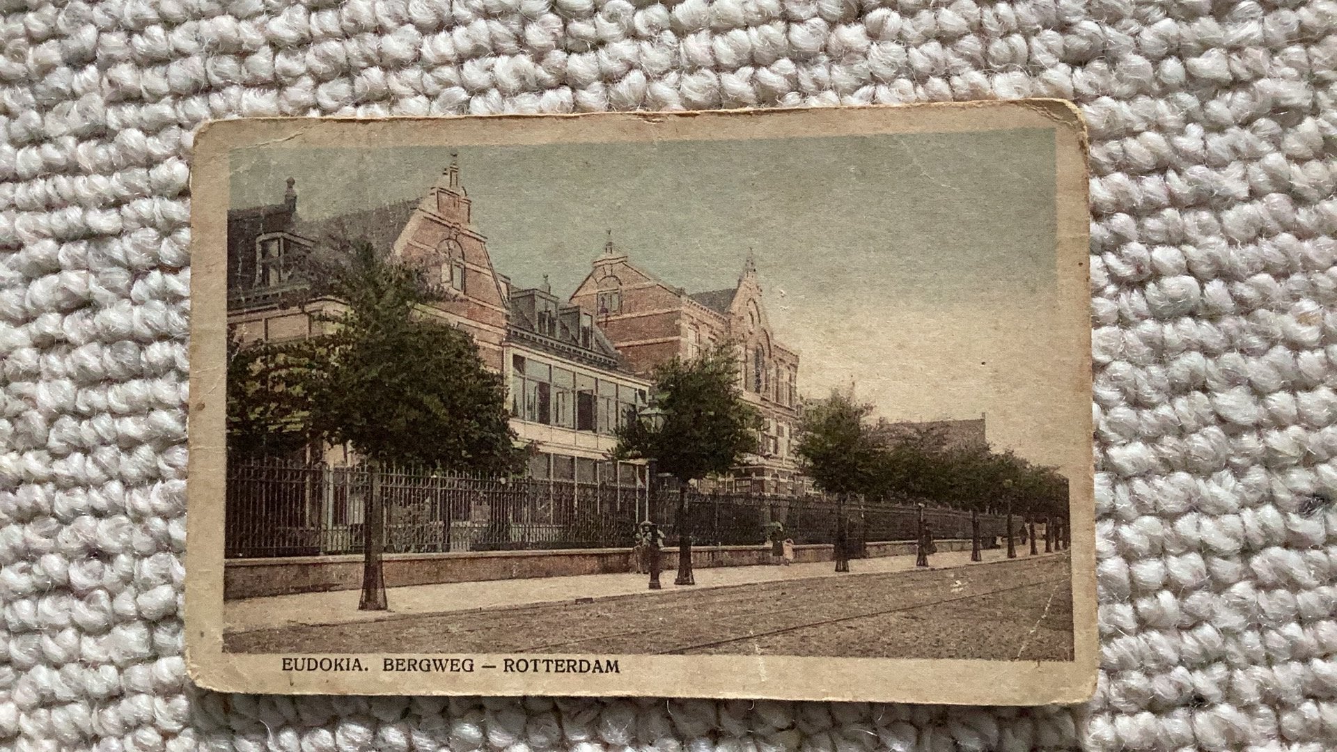 Ansichtkaart Rotterdam Bergweg Eudokia 1922. 935, Ophalen of Verzenden, 1920 tot 1940, Gelopen, Zuid-Holland