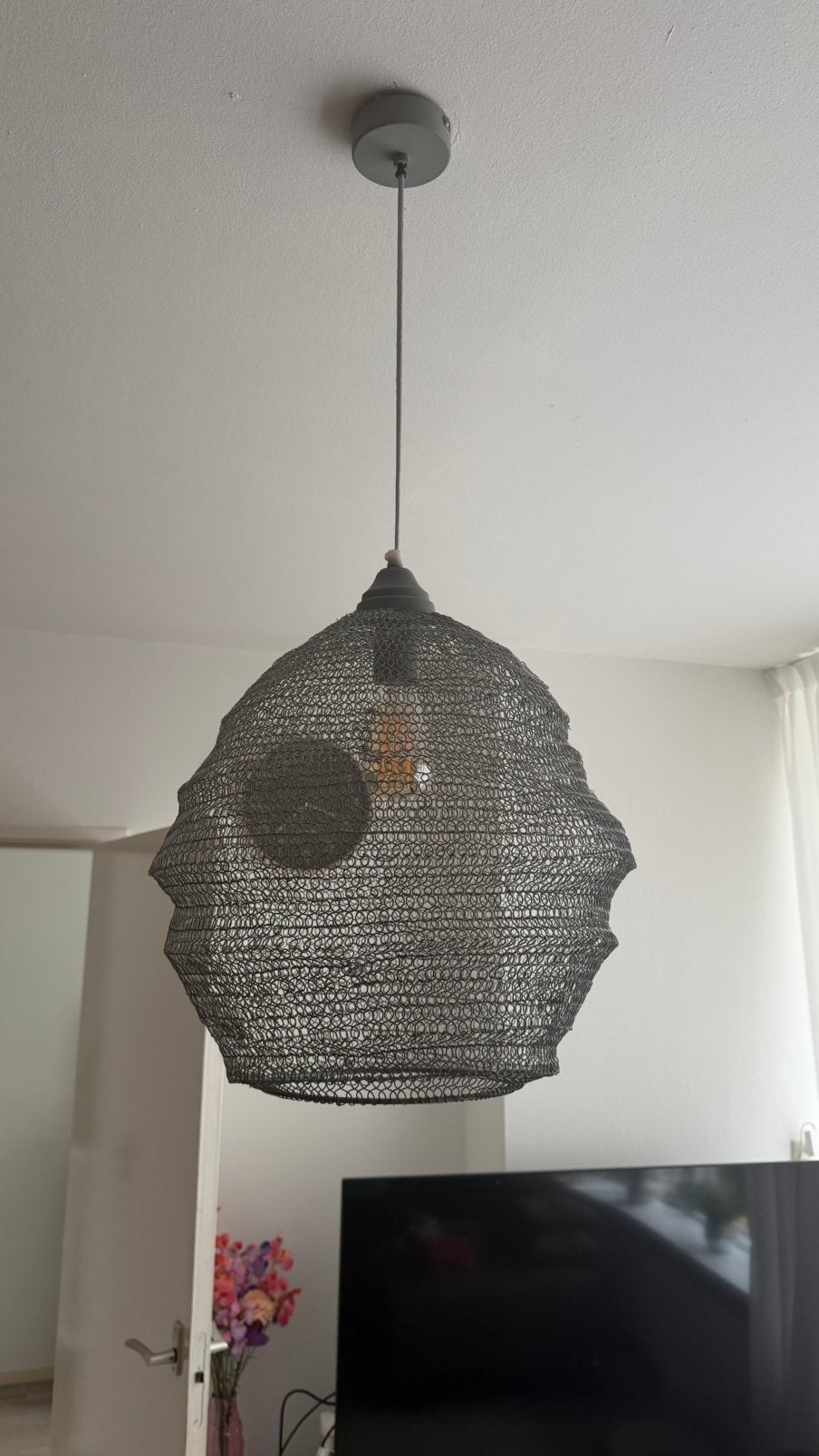 Hanglamp grijs, Ophalen, Zo goed als nieuw