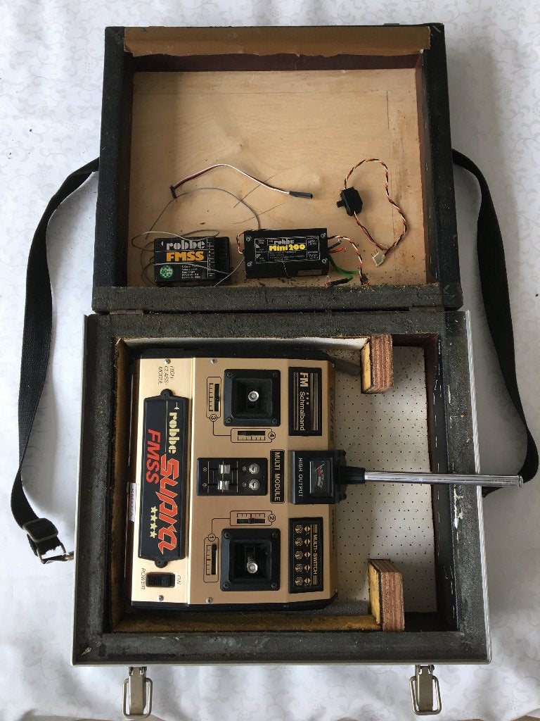 Zeldzame vintage RC zender Robbe Supra FMSS + 8K ontvanger, Ophalen, Gebruikt, Overige schalen, Onderdeel