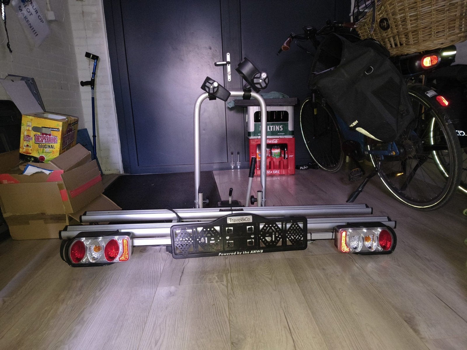 Travel&co fietsendrager voor 2 fietsen - Trekhaakdrager, Auto diversen, Fietsendragers, Zo goed als nieuw, Trekhaakdrager, 2 fietsen