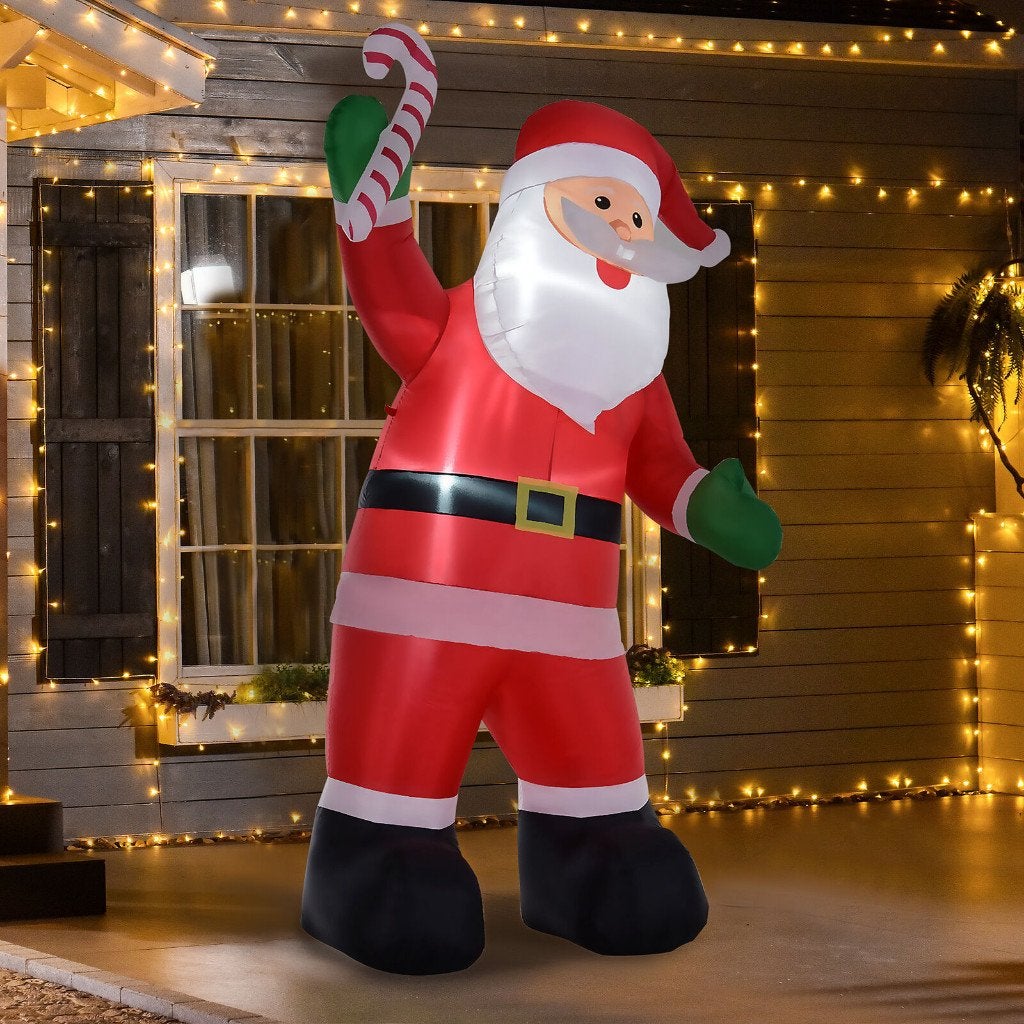Gigantische Verlichte Kerstman Incl. Led's & Blower. 240cm, Diversen, Ophalen of Verzenden, Nieuw