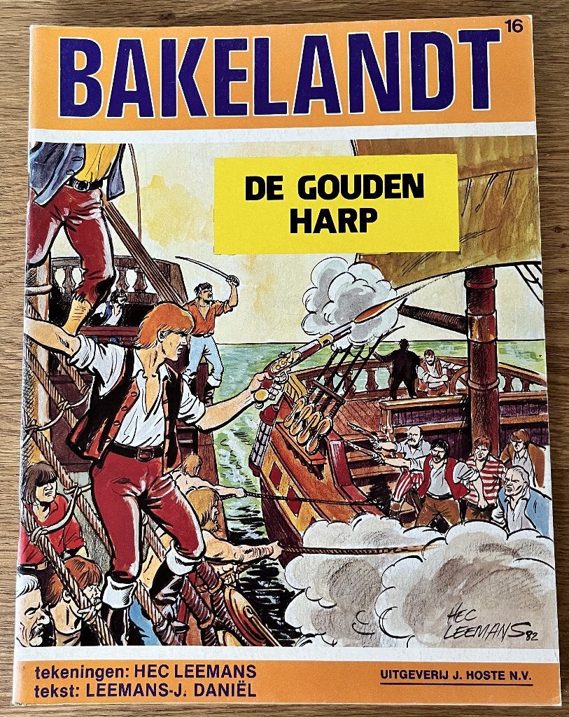 Bakelandt - De gouden harp -16-1e dr(1982) Strip, Eén stripboek, Ophalen of Verzenden, Zo goed als nieuw