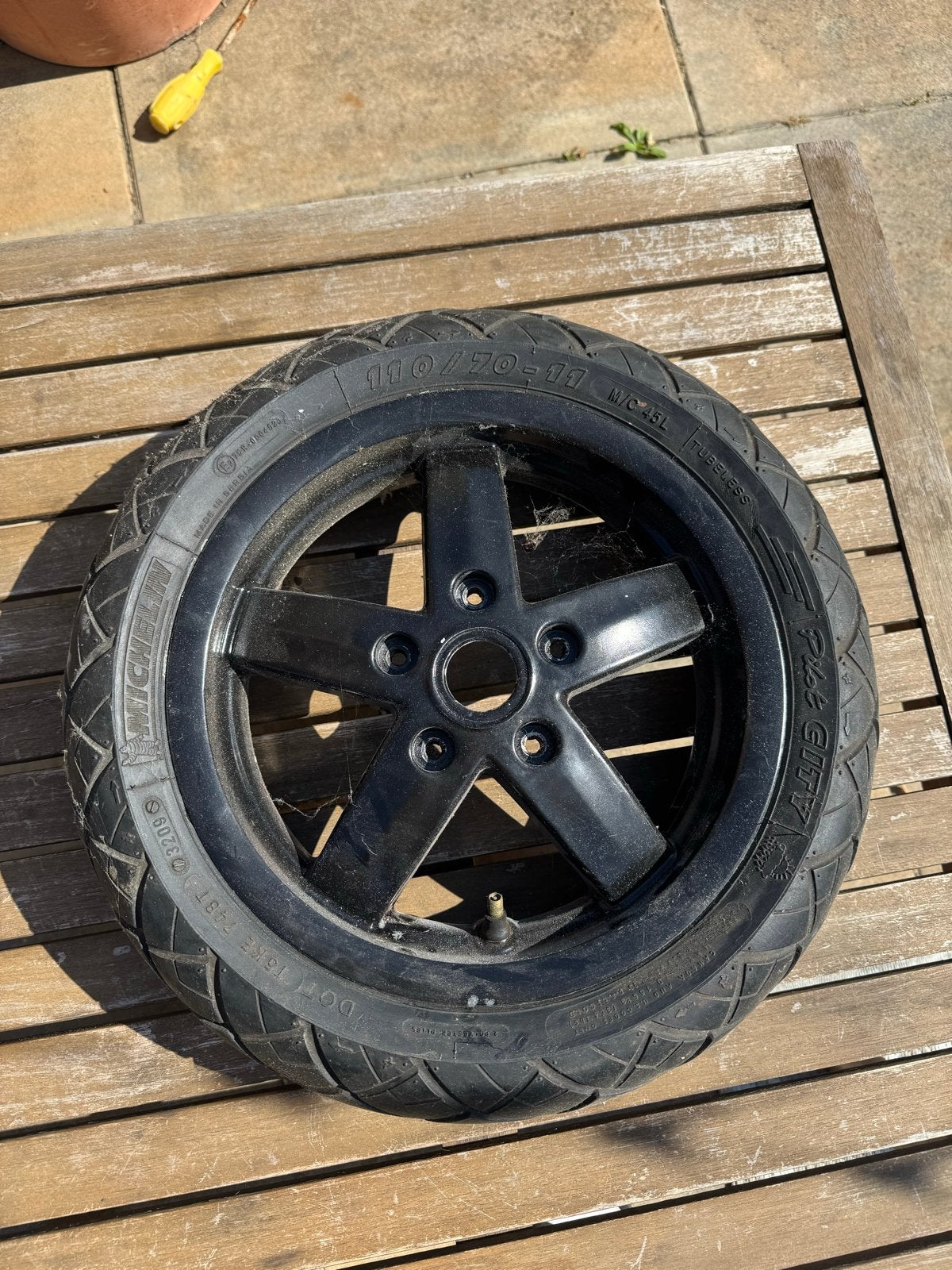 Vespa LX voorwiel met band, Ophalen, Gebruikt, Overige typen, Vespa