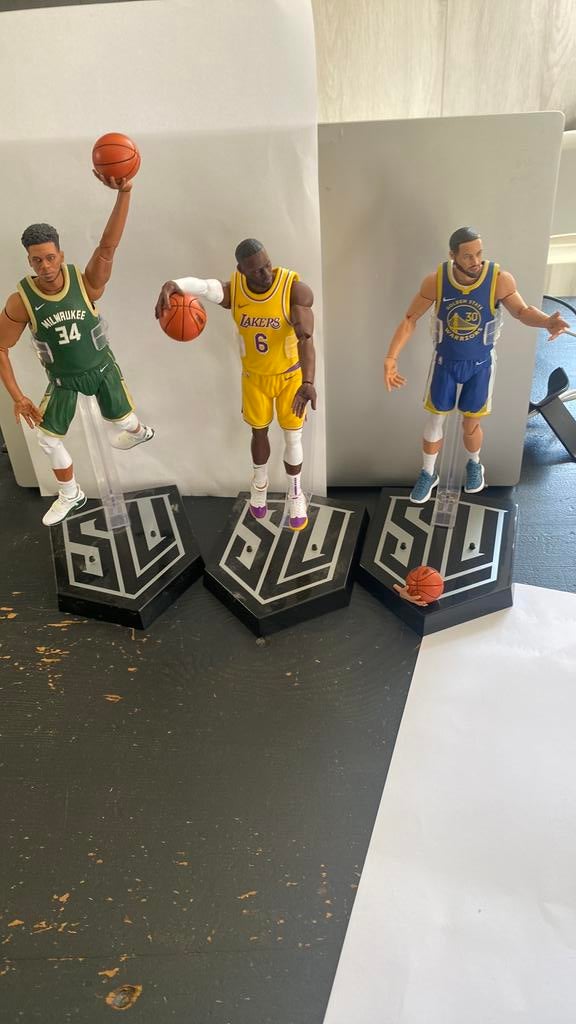 3  Hasbro Starting Lineup 6" NBA Series 1 actiefiguren, Ophalen of Verzenden, Zo goed als nieuw