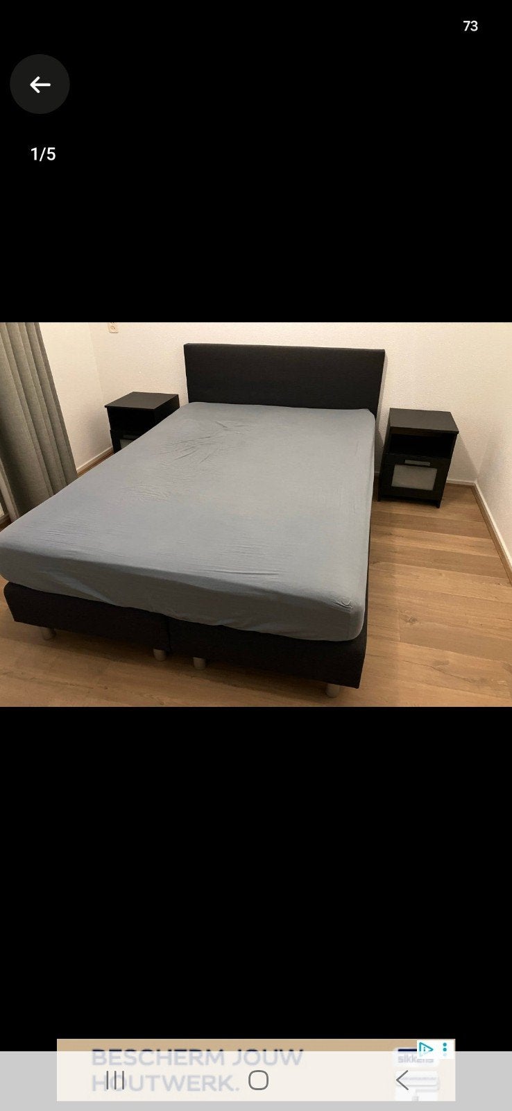 boxspringbed 1.40 breed 2 meter lang, Ophalen, Gebruikt, Tweepersoons, 140 cm