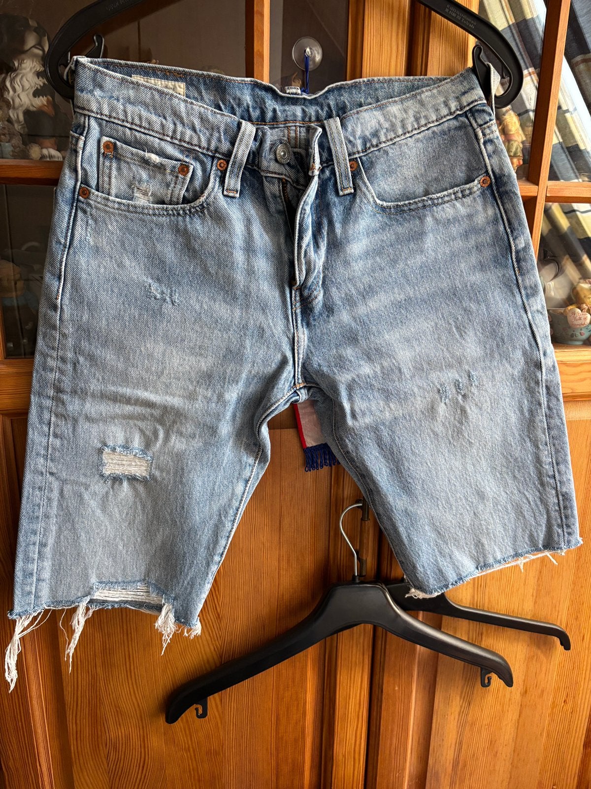 Levis korte broek, Ophalen of Verzenden, Zo goed als nieuw, Blauw, Overige jeansmaten