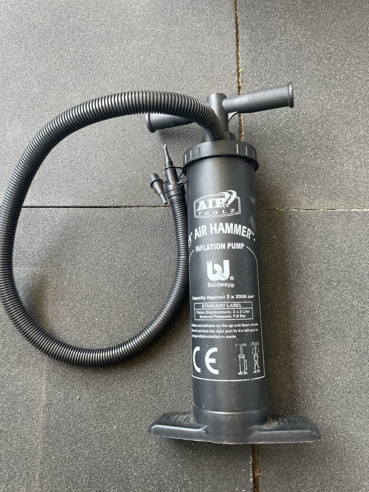 Bestway Air Hammer Opblaaspomp - Handmatig, Ophalen, Gebruikt, Handmatig