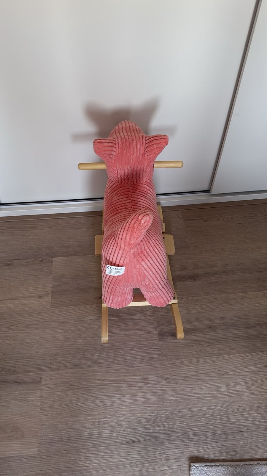 Label Label schommeldier roze, Ophalen, Zo goed als nieuw, Overige typen