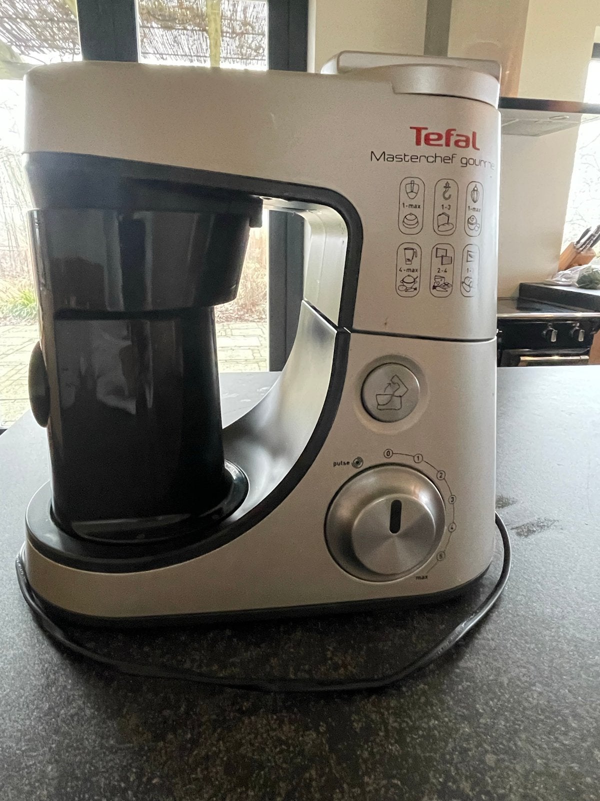 Tefal Masterchef Gourmet Keukenmachine - Zo goed als nieuw, Witgoed en Apparatuur, Keukenmixers, Ophalen, 3 snelheden of meer