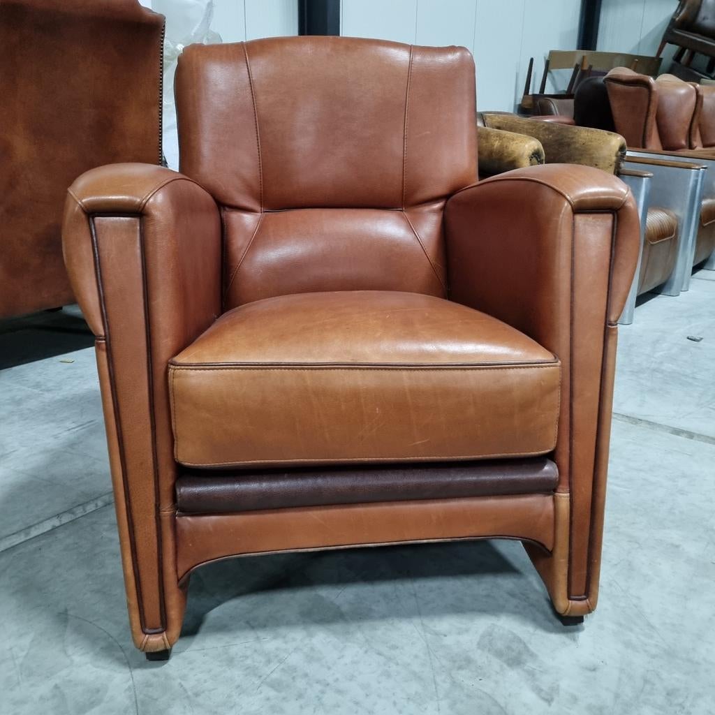 Strakke Mol en Geurts fauteuil + BEZORGING GRATIS, Gebruikt, Art deco, ., Ophalen of Verzenden