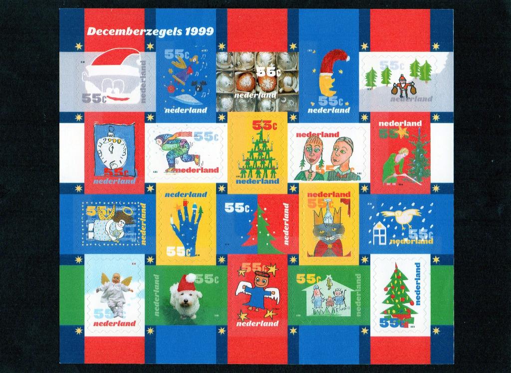 NVPH 1856-1875 Postfris 1999 Decemberzegels Kerstzegels, Ophalen of Verzenden, Na 1940, Postfris