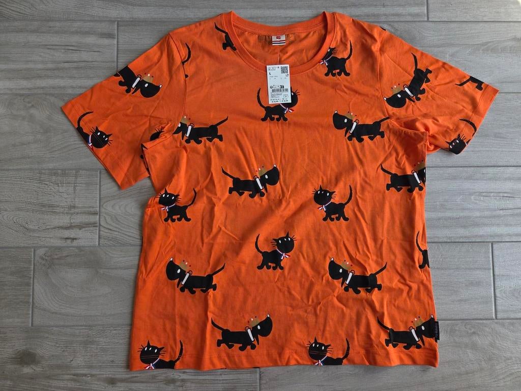 Takkie en Siepie T-shirt oranje maat L, Kleding | Dames, Maat 42/44 (L), Nieuw, Oranje, Ophalen of Verzenden