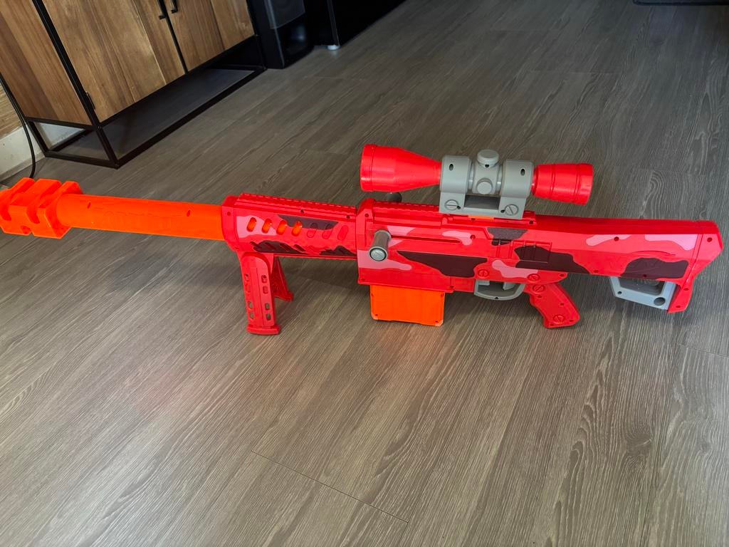 Nerf Fortnite N-Strike Elite Longshot CS-6 Blaster, Ophalen, Zo goed als nieuw, Jongen of Meisje