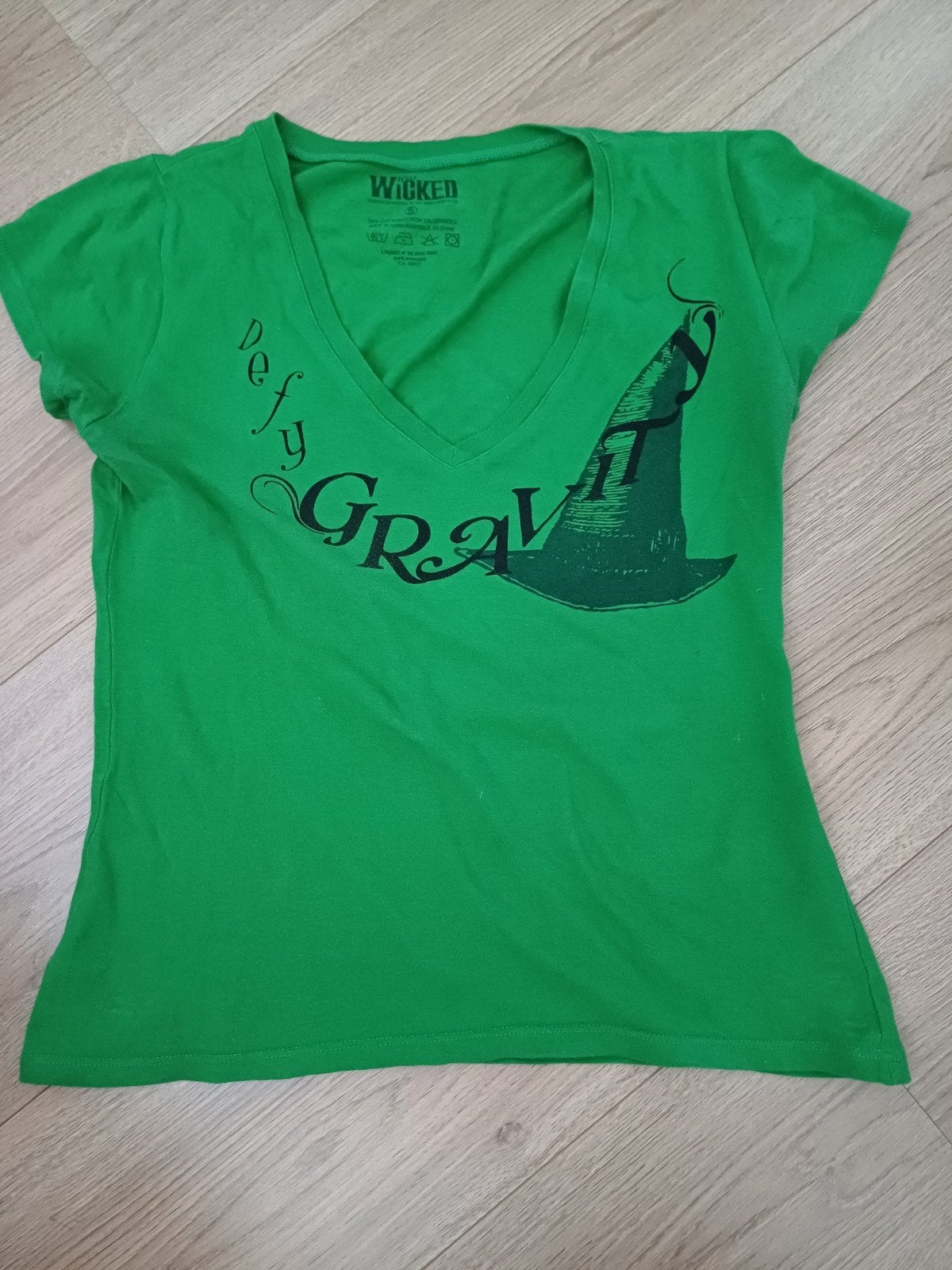 Origineel Wicked Londen 2006 T-shirt - Defy Gravity, Ophalen of Verzenden, Korte mouw, Maat 36 (S), Wicked