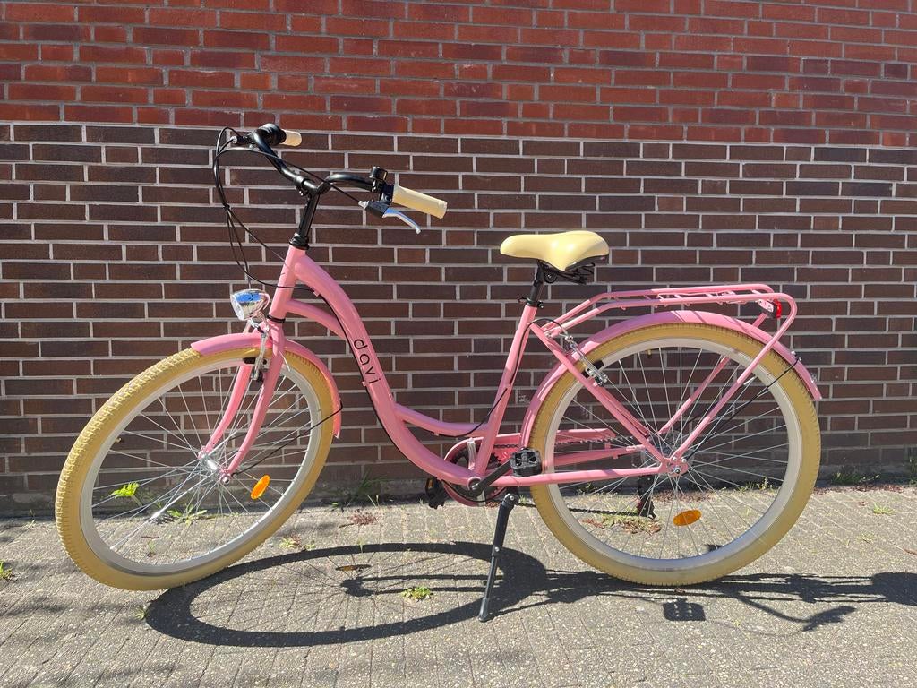 Nieuwe roze damesfiets Decathlon Diva - zo goed als nieuw, Fietsen en Brommers, Fietsen | Dames | Damesfietsen, Ophalen of Verzenden