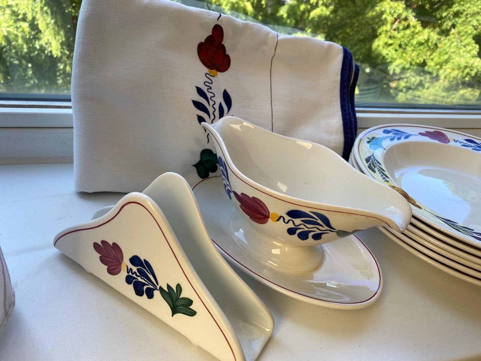 Boerenbont servies MOET WEG, Ophalen, Gebruikt, Overige merken, Keramiek