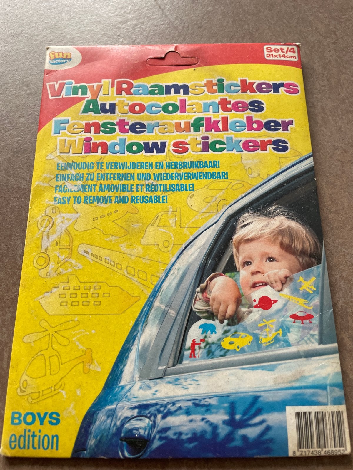 Vinyl Raamstickers Auto's - Boys Edition (Nieuw), Ophalen of Verzenden, Nieuw, Overige typen