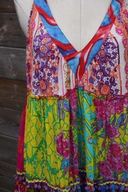 Jurk gekleurd Antica Sartoria 1mt Maxi Vaste prijs, Overige kleuren, Ophalen of Verzenden, Zo goed als nieuw, Anitca Sartoria