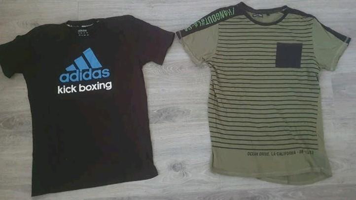 2 t shirts Adidas en Lemon beret maat 176 XS, Adidas, Ophalen of Verzenden, Zo goed als nieuw, Shirt of Longsleeve
