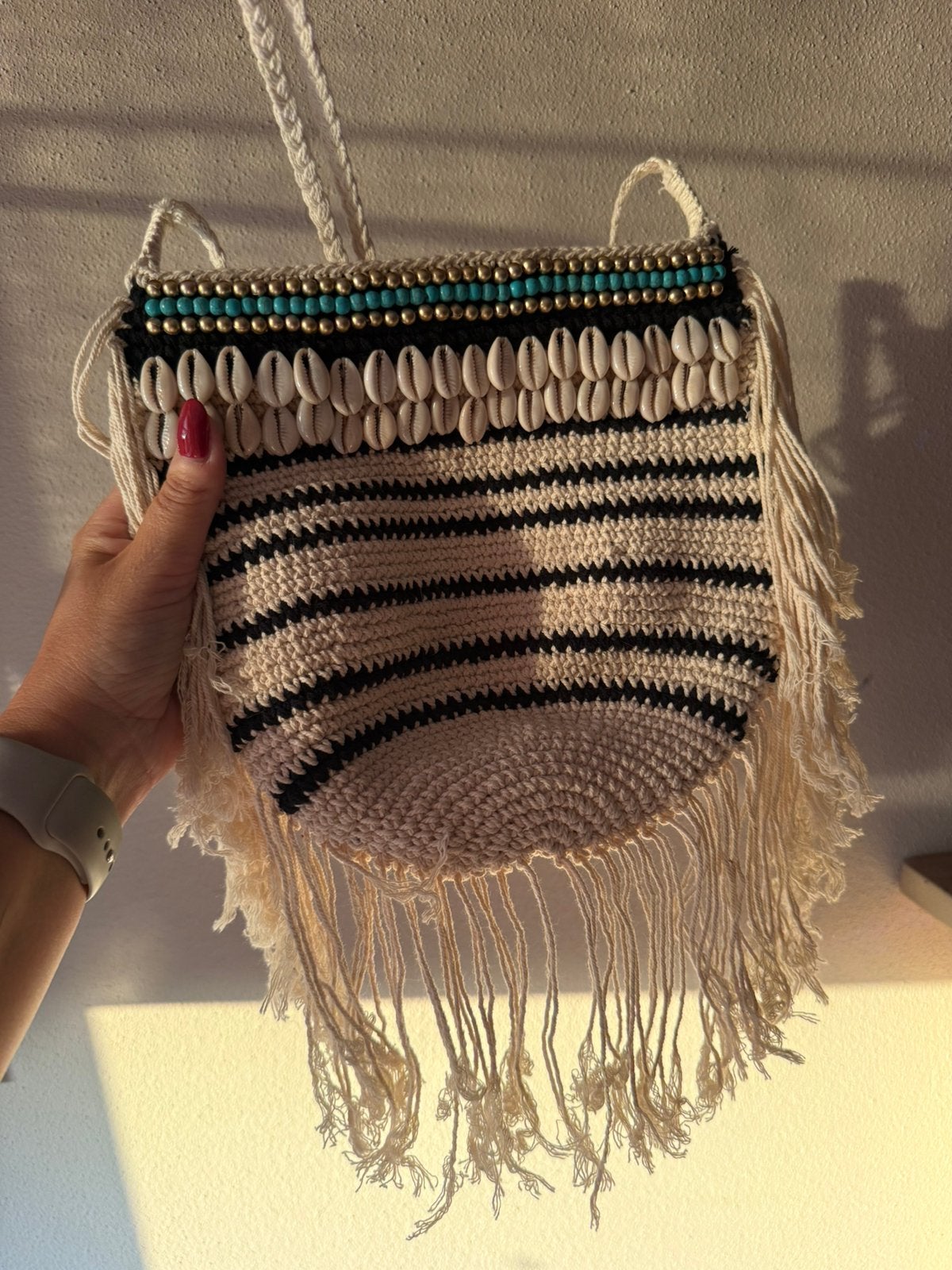 Toffe Ibiza stijl tas, Verzenden, Zo goed als nieuw, Overige kleuren, Overige merken