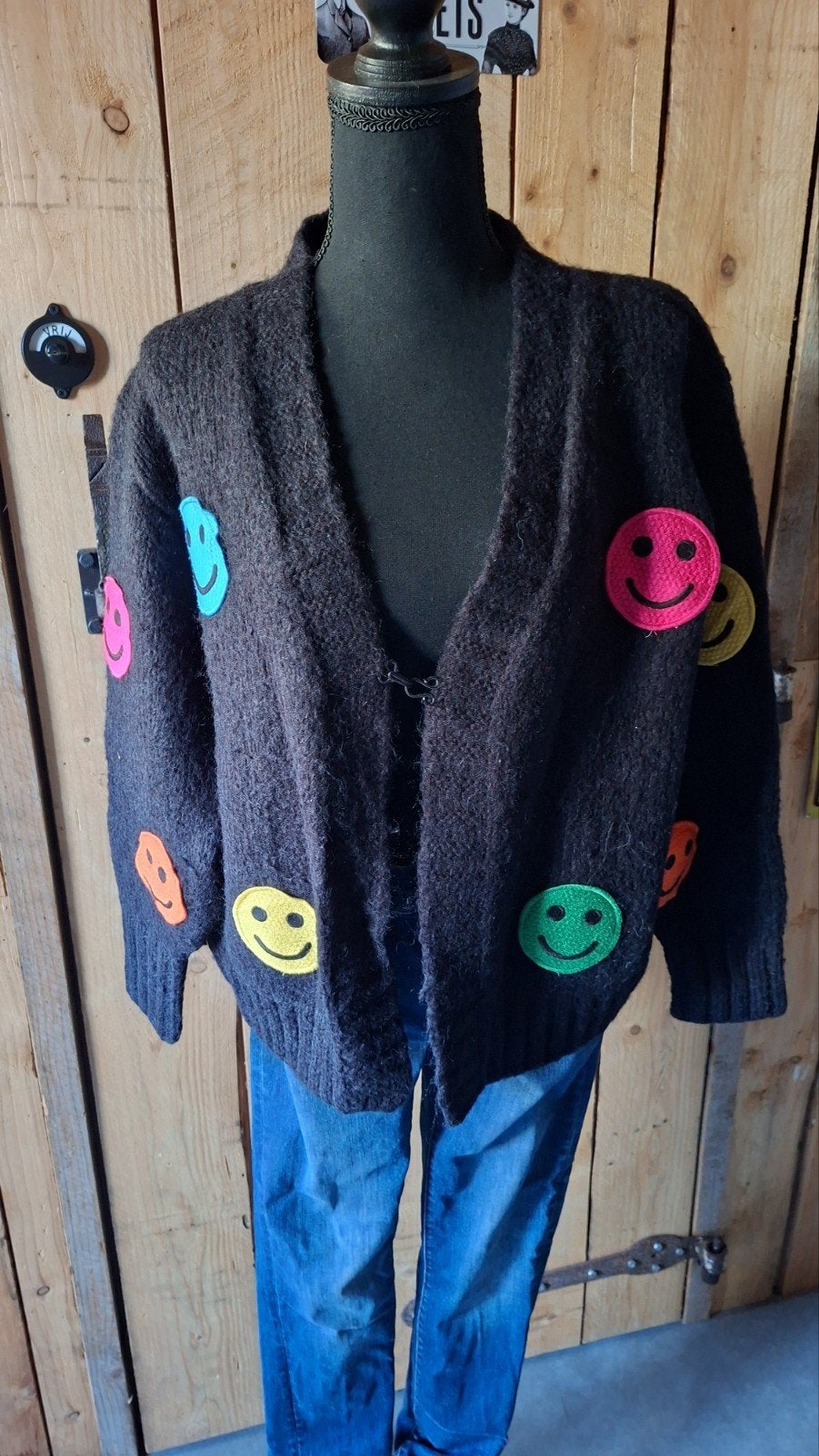 vest met smileys, Maat 38/40 (M), Meerkleurig, Ophalen of Verzenden, Zo goed als nieuw