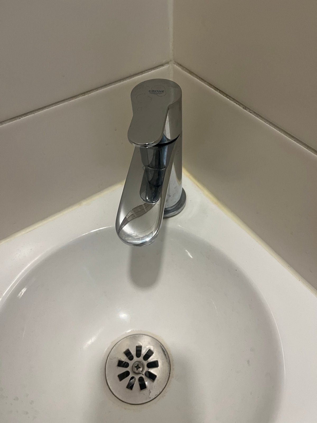 Toilet fonteintje met Grohe kraan, Ophalen, Gebruikt, Chroom, Toilet