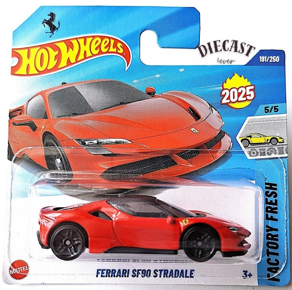 Hot Wheels Ferrari SF90 Stradale, rood, Ophalen, Nieuw, Auto
