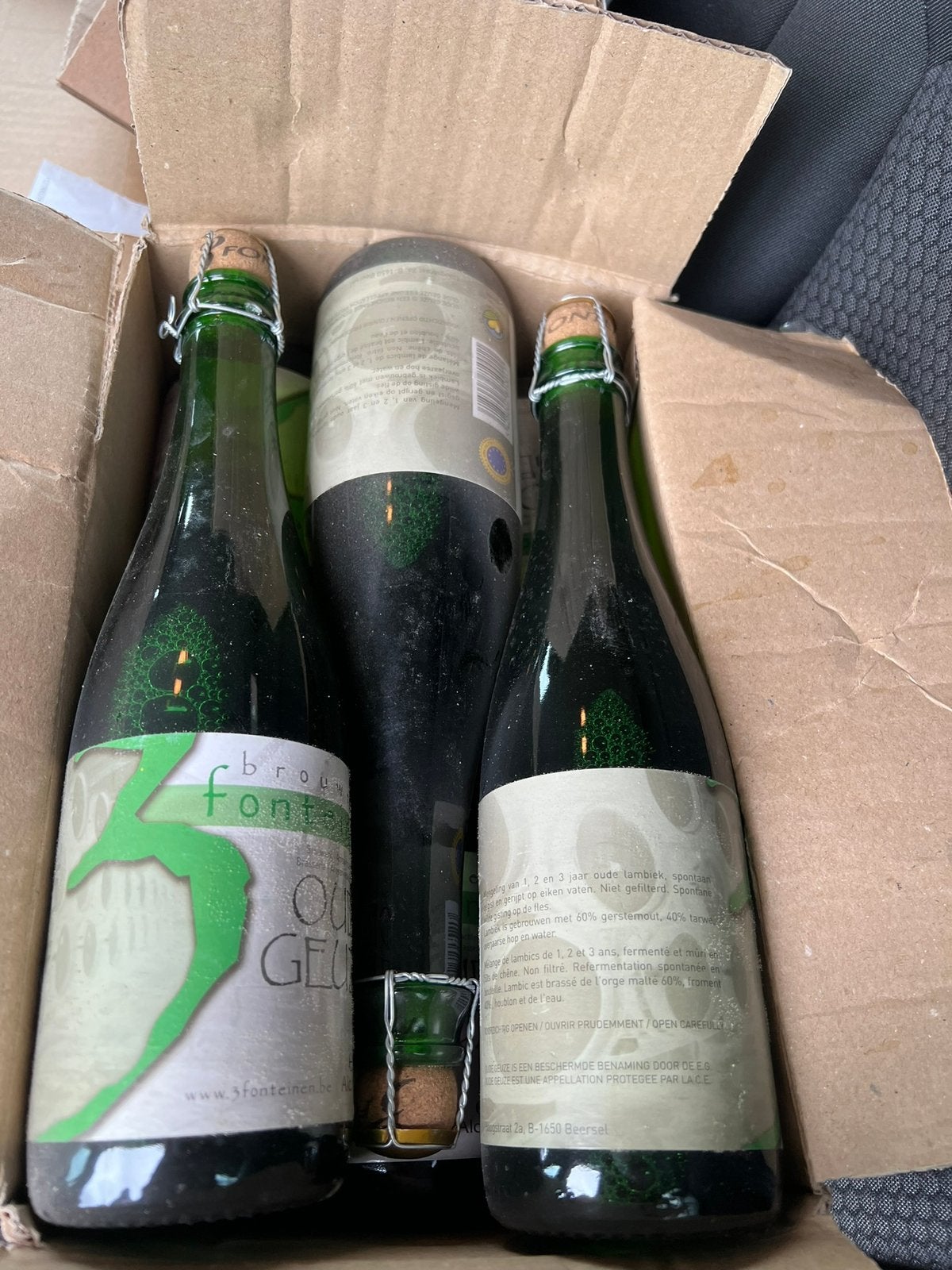 3 Fonteinen Paper Label Vintage Gueuze 37.5cl, Verzamelen, Biermerken, Ophalen, Zo goed als nieuw, Flesje(s), Overige merken
