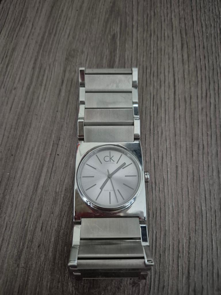 Calvin klein dameshorloge roestvrijstaal, Ophalen of Verzenden, Zo goed als nieuw, Staal, Overige merken