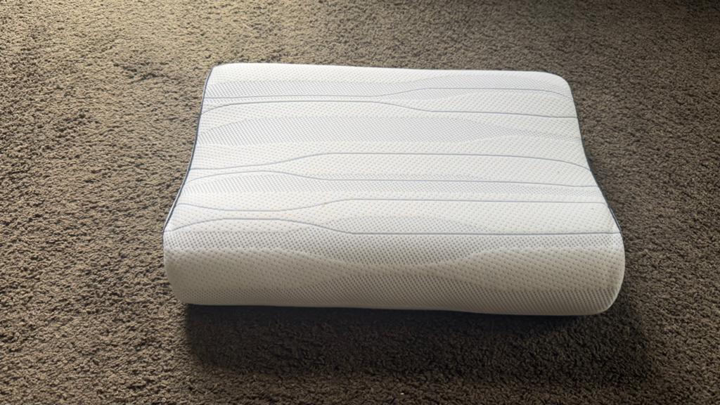 Mline Wave II laag kussen nieuw - Ergonomisch en Comfortabel, Ophalen, Eenpersoons, Blauw, Nieuw