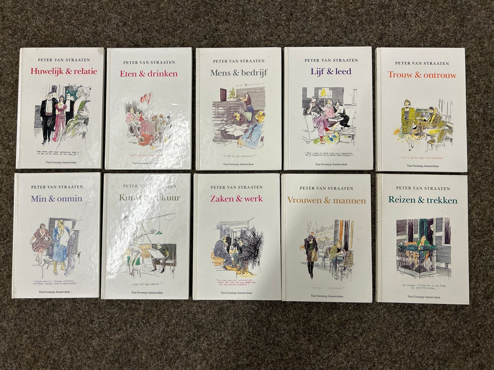 Peter van Straaten -  10 boeken uit serie van 12, Ophalen of Verzenden, Zo goed als nieuw, Nederland