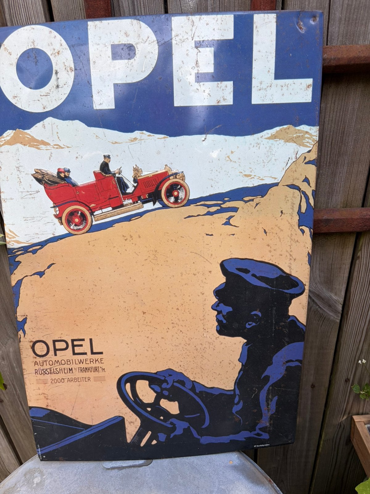 Reclame bord opel, Ophalen of Verzenden, Zo goed als nieuw