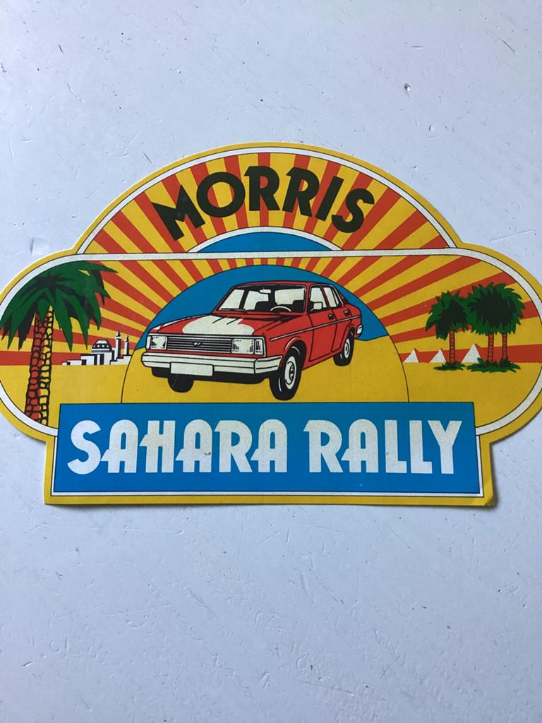 Sticker Morris Sahara Rally, Verzenden, Zo goed als nieuw, Sport