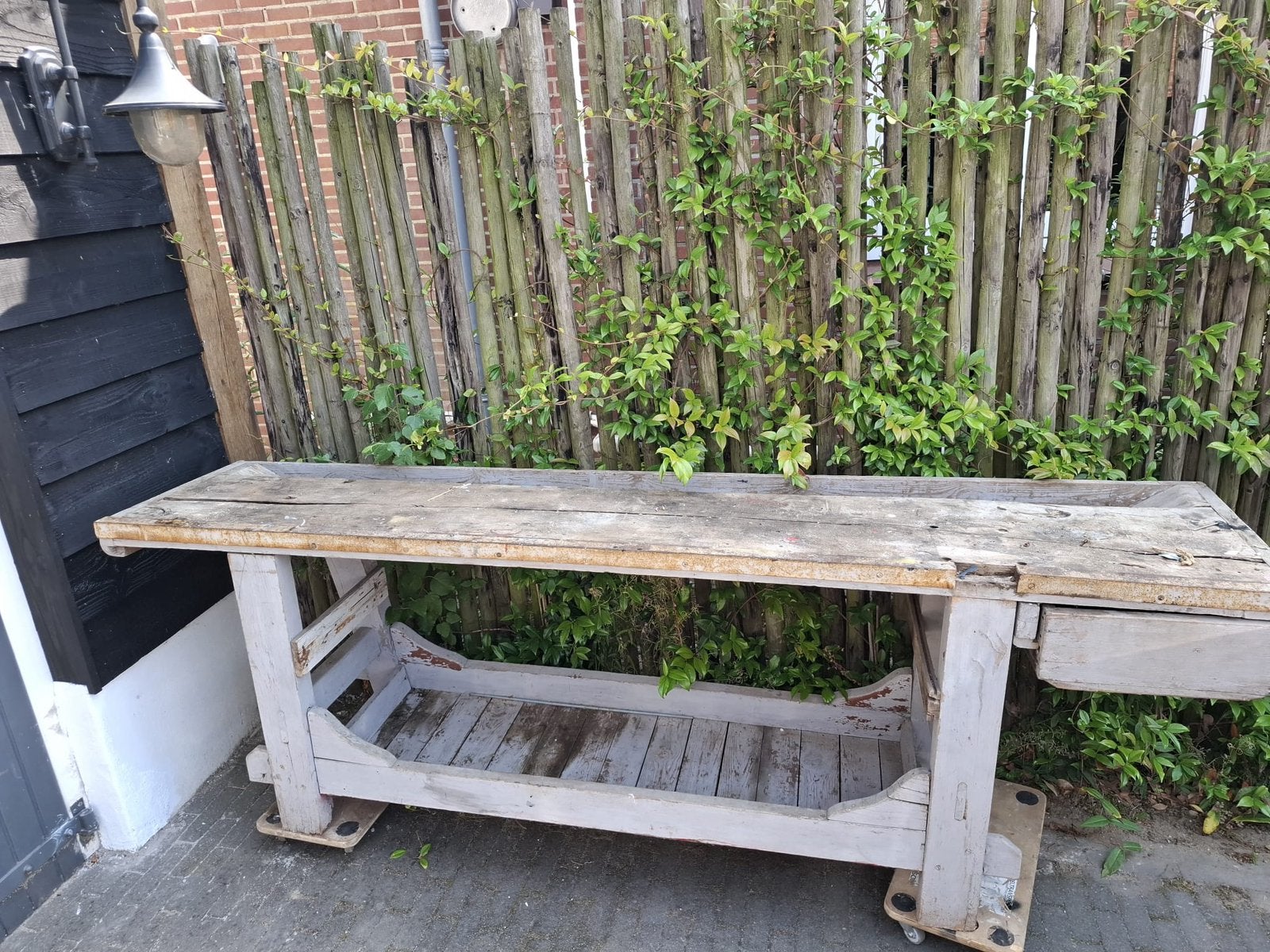Werkbank/tuintafel, Ophalen, Zo goed als nieuw