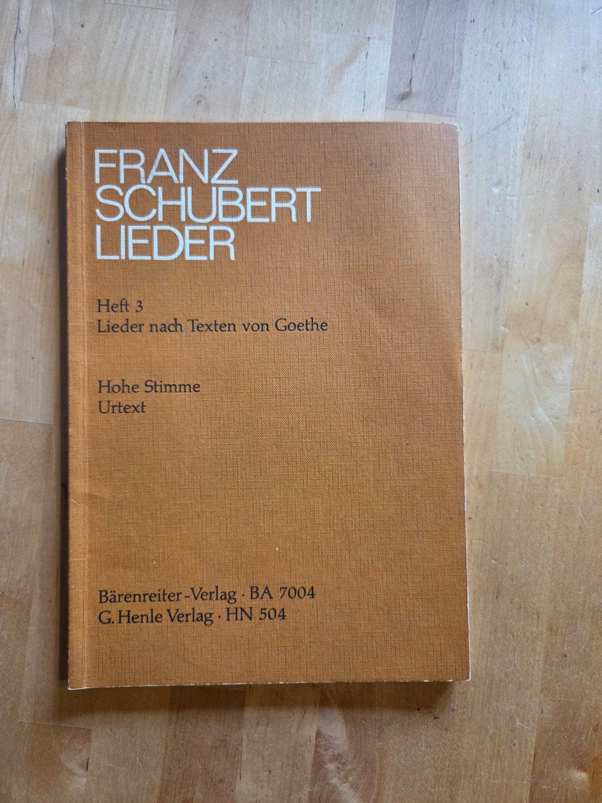 Franz Schubert Lieder - Heft 3:, Zang, Gebruikt, Klassiek, Ophalen of Verzenden