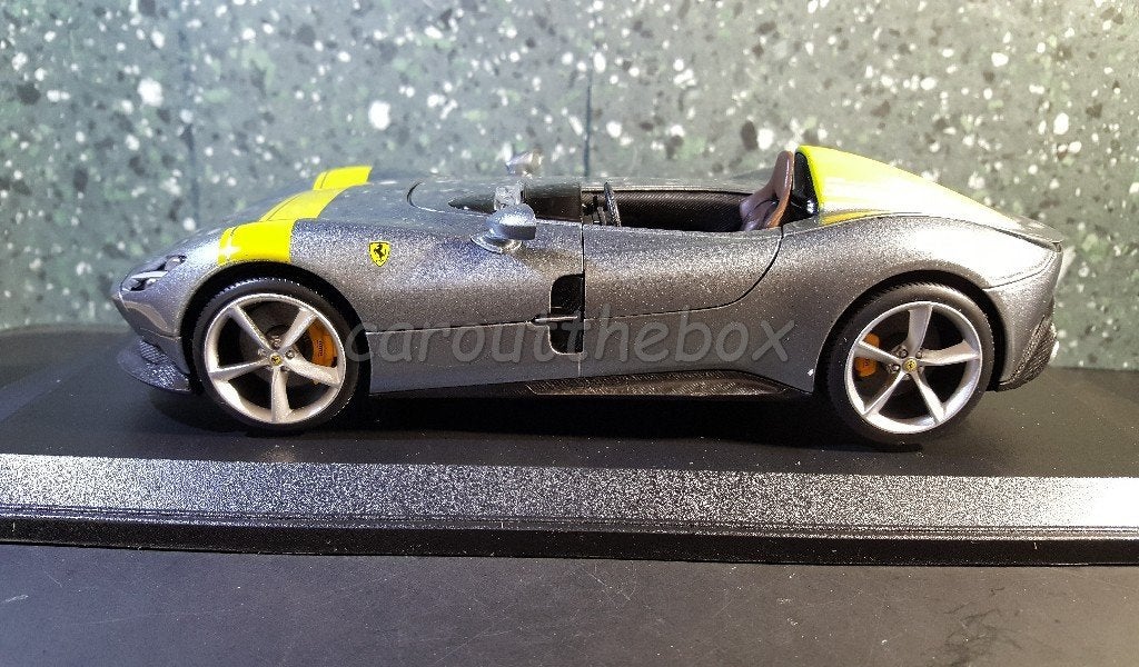 Ferrari Monza SP1 grijs 1:18 Bburago, Hobby en Vrije tijd, Modelauto's | 1:18, Verzenden, Nieuw, Auto, Bburago