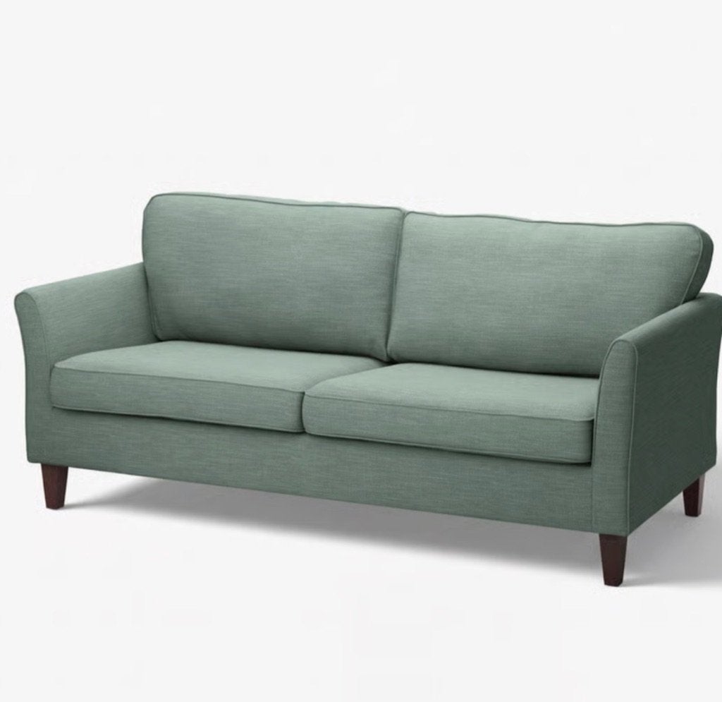 Groene bank, Huis en Inrichting, Ophalen, Minder dan 75 cm, Driepersoons, Zo goed als nieuw