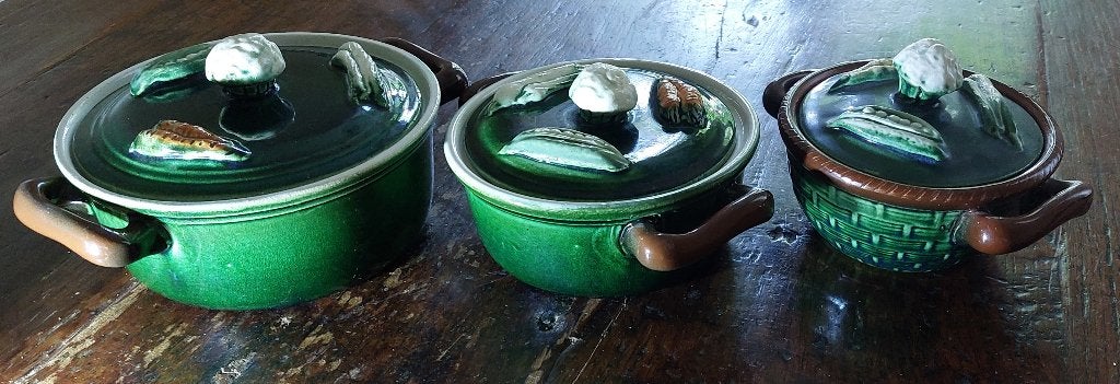 3 Vintage Aardewerken Schaaltjes, Ophalen of Verzenden