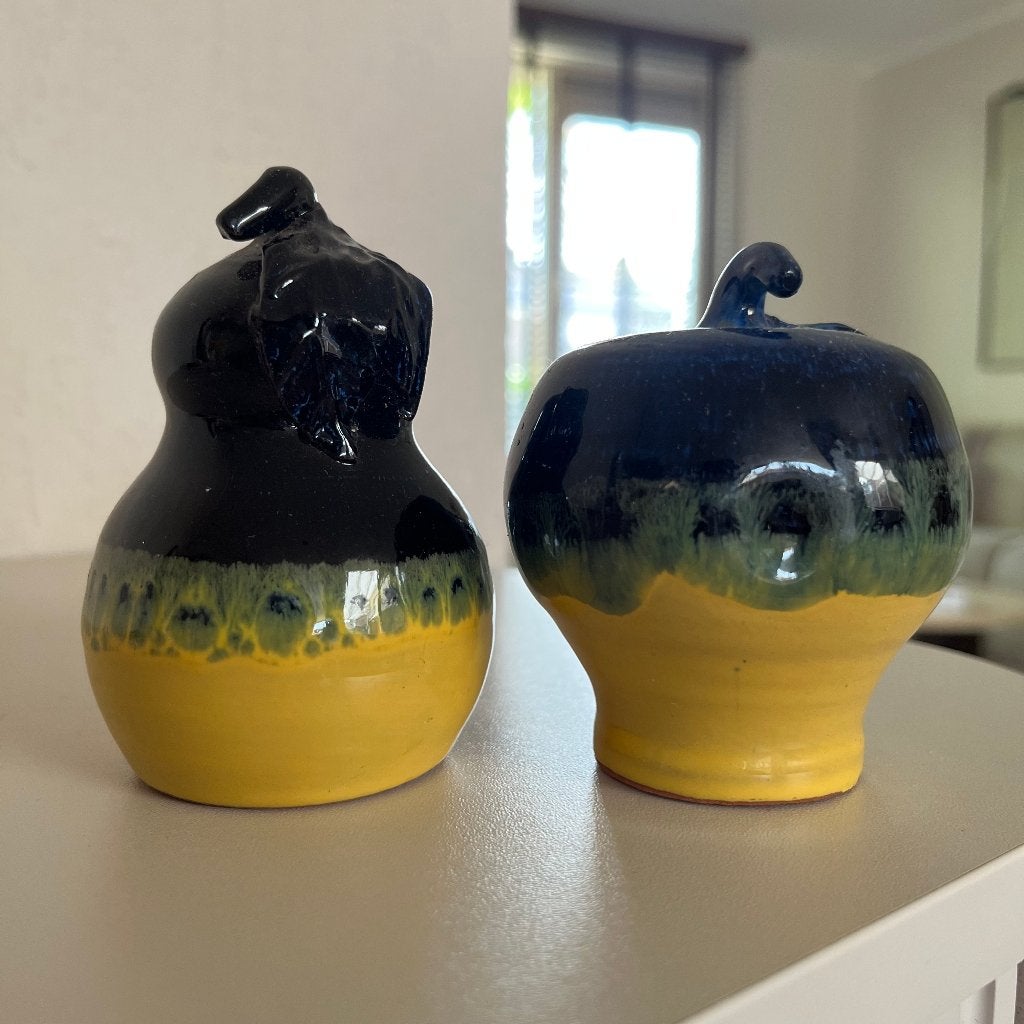 Vintage appel en peer peper- en zoutstel, Ophalen of Verzenden