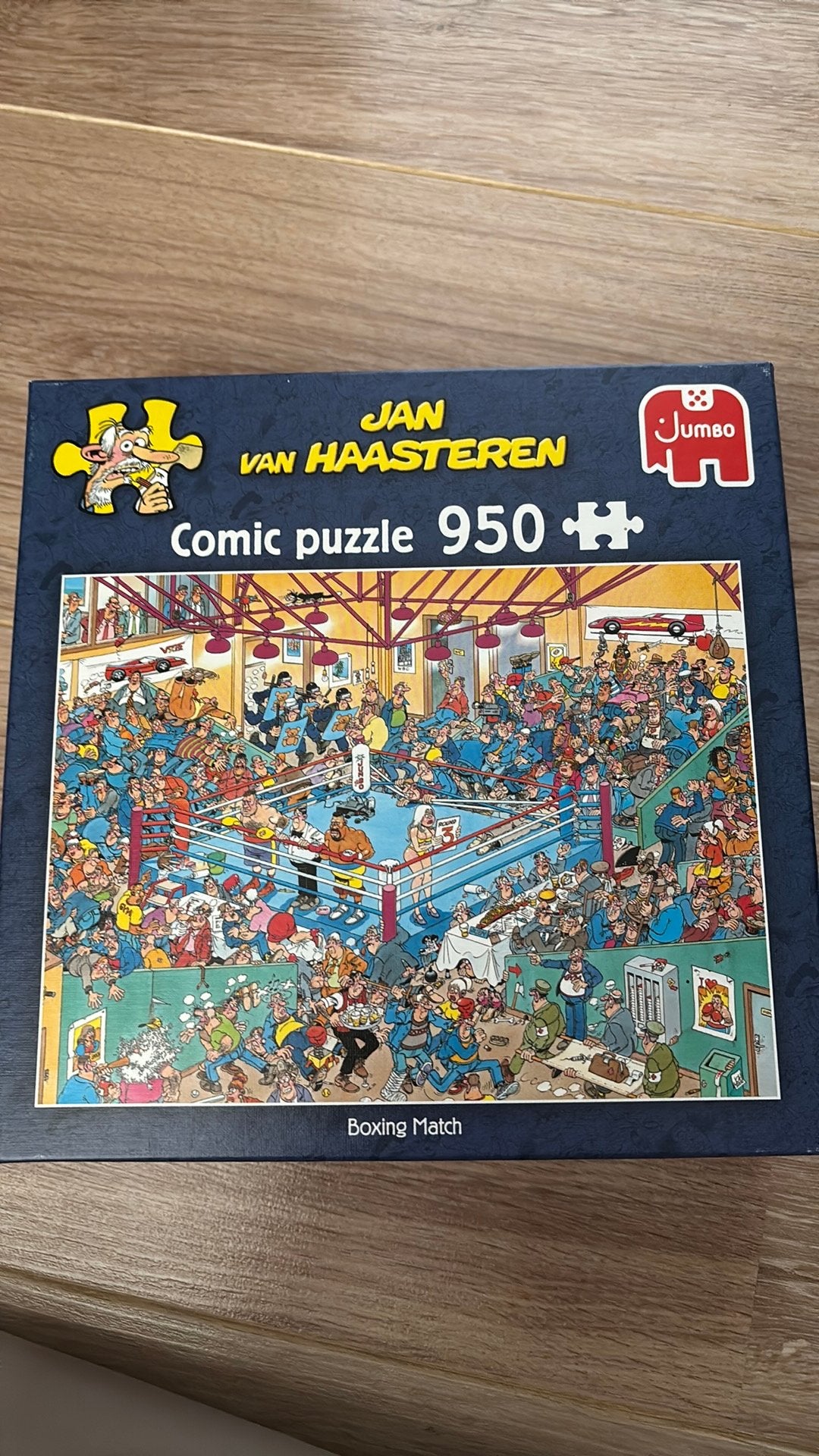 Jan van Haasteren - Bokswedstrijd, Ophalen of Verzenden, 500 t/m 1500 stukjes, Zo goed als nieuw, Legpuzzel