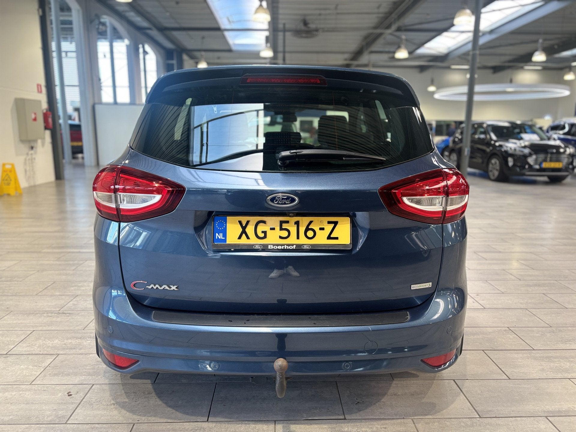 Ford C-MAX 1.5 EcoBoost 150 pk Sport | Trekhaak | Camera | 1, Stof, 4 cilinders, Blauw, Origineel Nederlands