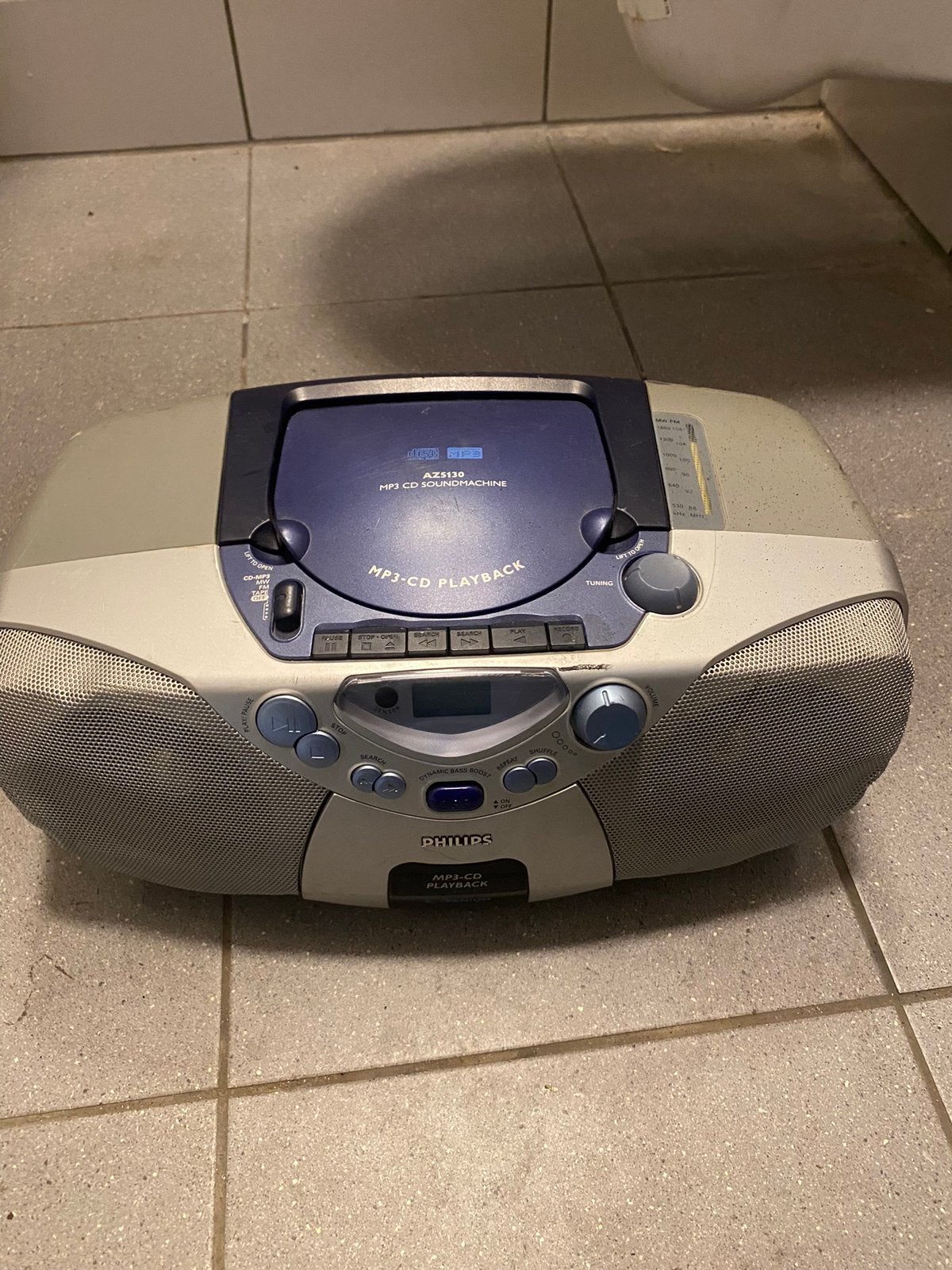 Radio cd casette speler philips boombox klus radio, Verzenden, Zo goed als nieuw