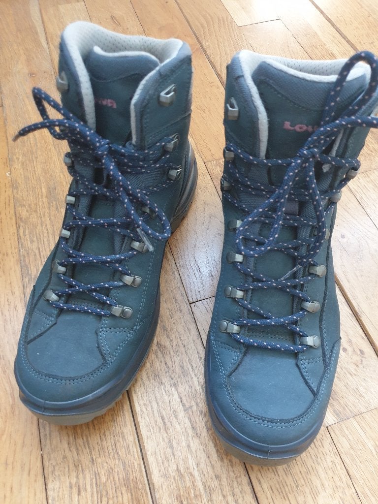 Wandelschoenen bergschoenen Lowa Renegade Evo dames Z.G.A.N., Blauw, Zo goed als nieuw, Wandelschoenen, Ophalen of Verzenden