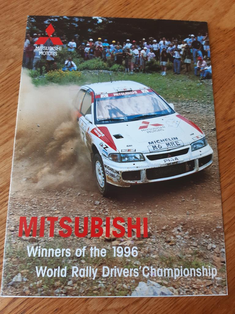 Mitsubishi World Rally Drivers Championship 1996 folder, Mitsubishi, Ophalen of Verzenden, Mitsubishi, Zo goed als nieuw