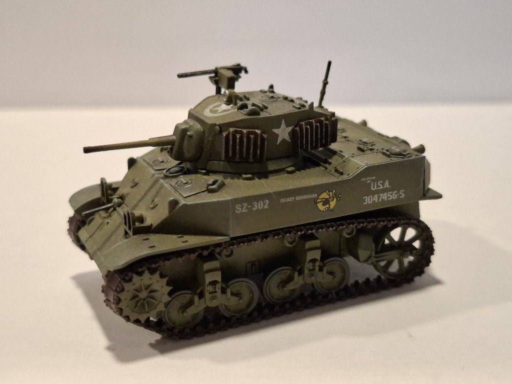 Hobbymaster M5A1 Stuart tank, Ophalen of Verzenden, Zo goed als nieuw, Overige typen