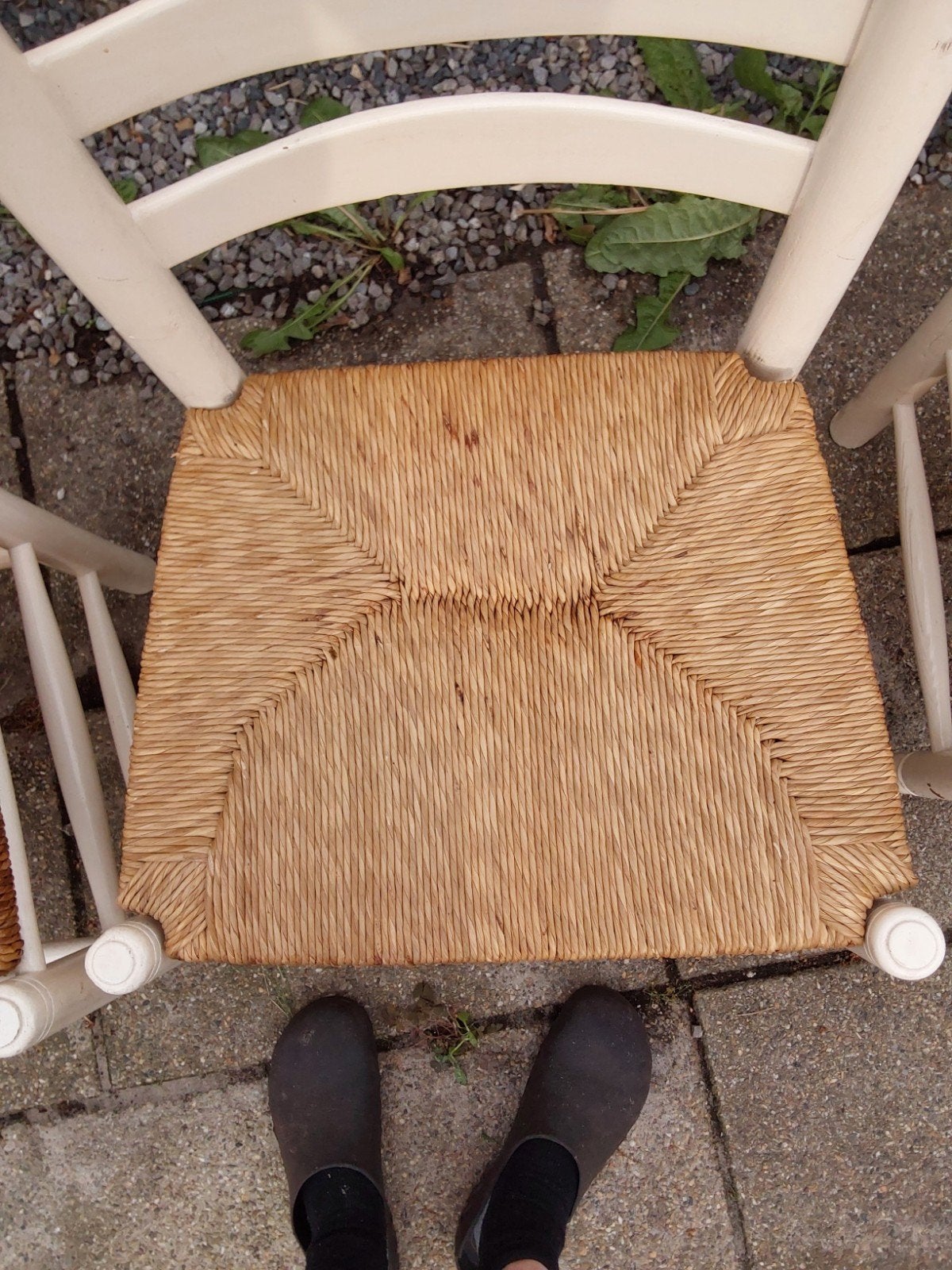 zes rieten stoelen, Ophalen, Gebruikt, Bruin, Vijf, Zes of meer stoelen