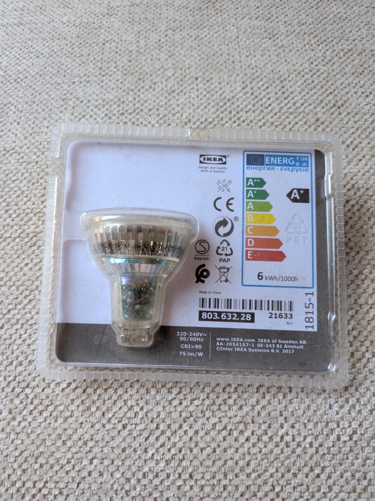 Nieuwe IKEA LEDARE LED GU10 lamp 400 lm 5.3 W, Ophalen of Verzenden